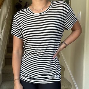 The softest black and white striped tshirt